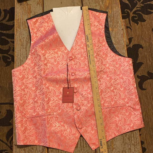Gioberti Men’s Four Piece Formal Paisley Vest Set NWT - Picture 7 of 8